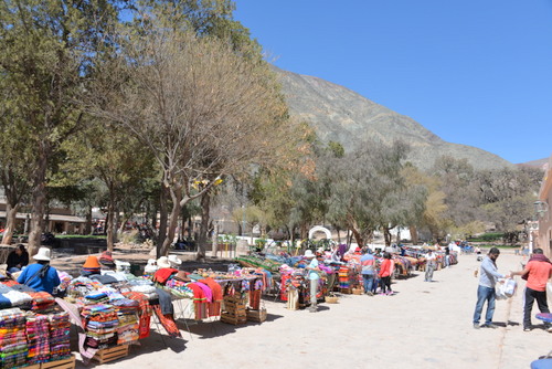 Plenty of native crafts, tourist trinkets, and lama wool clothing.