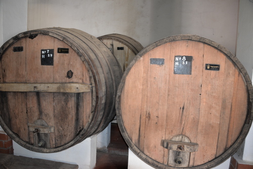 Wine Storage Barrels, ID# and Capacity.