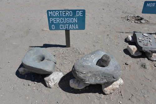 Mortar of Percussion or Cutana, also known as Mortero y Mano (Hand).