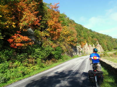 Tandem & Fall Leaves.