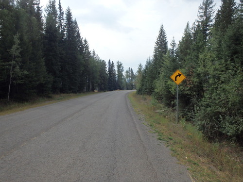 GDMBR: Southbound on Lower Elk Valley Road, BC, Canada.