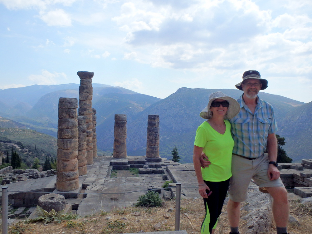 Dennis and Terry Struck at the Temple of Apollo; Delphi/Pythia, Greece; 18 September 2018
