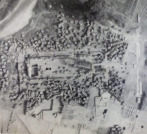 Original Overhead image of the Temple of Zeus.