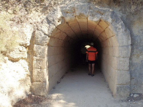 The Athlete Entry Tunnel.