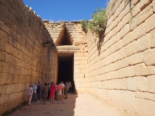 Tholos (Beehive) Tomb of Clytemnestra, Entrance Perspective.