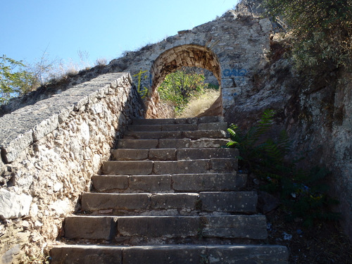 The climb to Castle Palamidi started here.