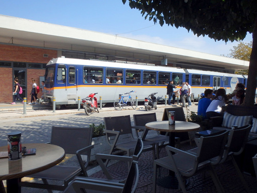 Diakofto Train Station, Peloponnese, Greece.