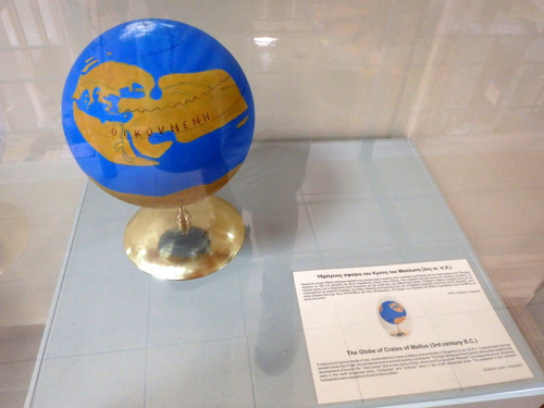 Globe and a Round Earth Concept.