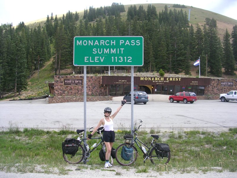 Terry and Dennis at the top of Monarch Pass.