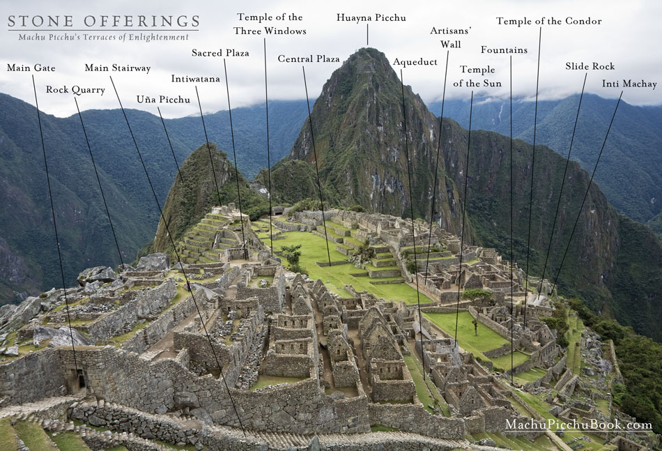 Machu Picchu Map from MachuPicchuBook.com .
