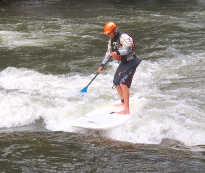 Surfing the Arkansas River (in Salida, CO)