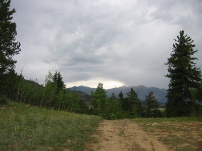 Back trail picture, bad weather coming.