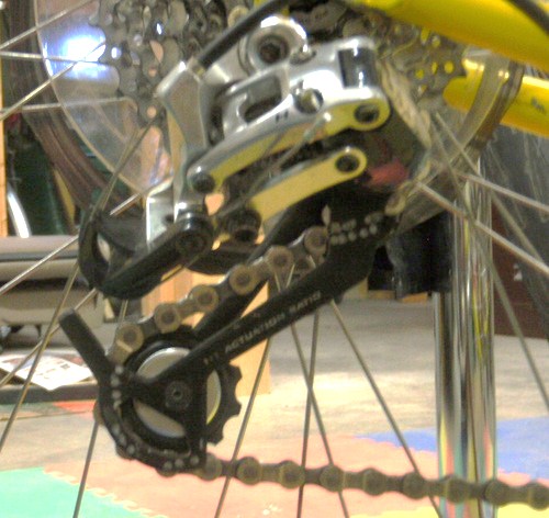 Rear Derailer Cage/Basket with Chain Track Markings.