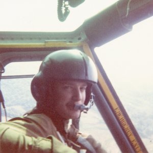 Dennis, PIC in UH-1H, picture taken after flight school
