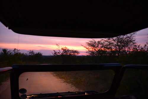 Sunset from the viewing deck.