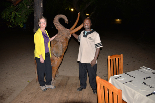 Terry and our restaurant host.