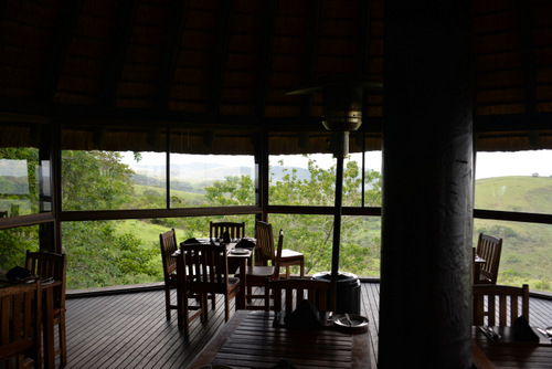 Hluhluwe's Hilltop Restaurant view southeast.