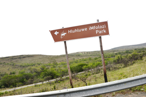 iMfolozi/Hluhluwe Park Sign.