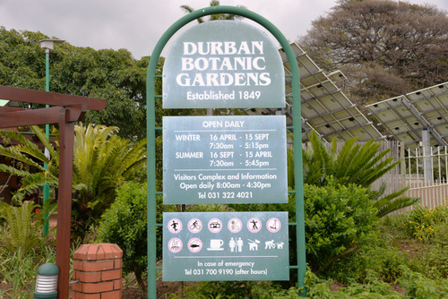 Durban Botanical Gardens.