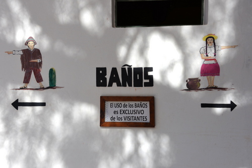 Baños depicting typical native male and female clothing.