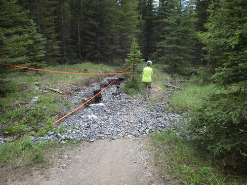 GDMBR: Terry is exploring the Trail.