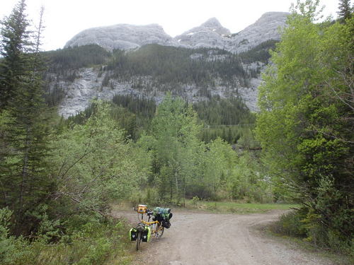 GDMBR: The GDMBR is the two roads behind the bike (left and right).