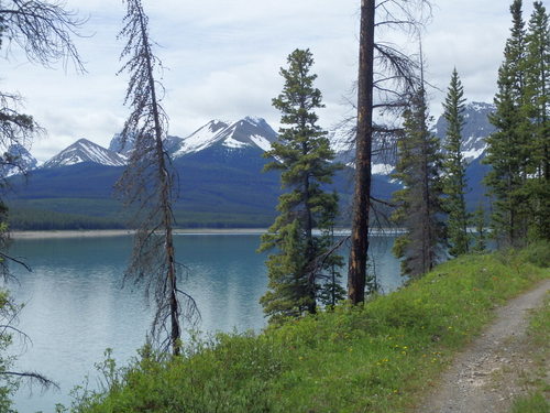 GDMBR: View across Spray Lake.