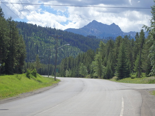 GDMBR: Another sign of civilization, a paved road.