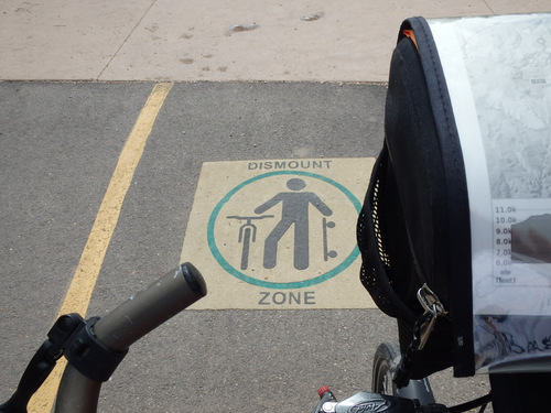 This was the end of the bike path and todays ride.