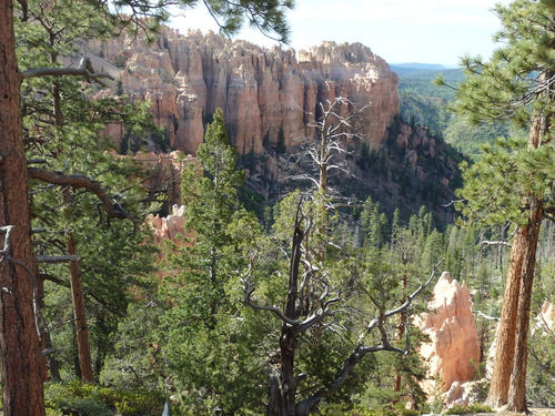 Side view of a canyon.