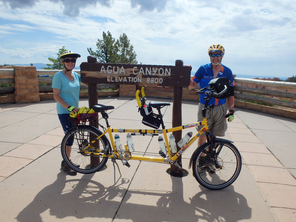 Dennis and Terry Struck with the Bee at the Agua Canyon overlook, Bryce NP, Utah.