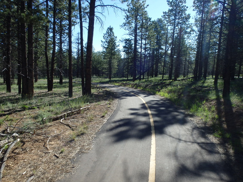 Nice paved riding trail, heading north for a few miles.