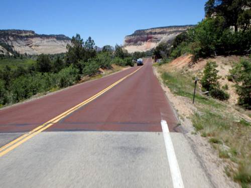 What is that Stain Looking Wash on the Mountainside?