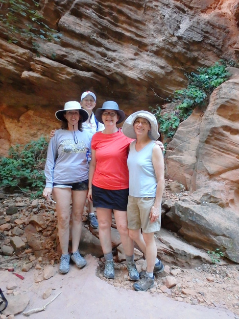 (L-R): Louise, Alesia, Sharon, and Terry.