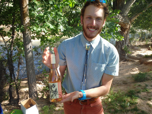 Bryce selected the wines based on a tried and true method used on almost all bicycle journeys, by displaying a bicycle on the label.