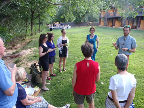 Ed, Jan, Louise, Brenna, Julianna, Sharon, Bryce, and Terry's and Alesia's backs.