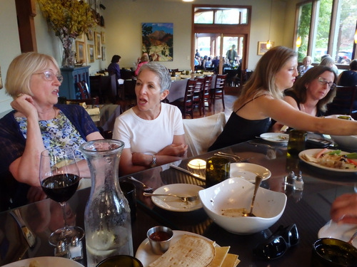 We had a very enjoyable evening delightfully talking amongst ourselves.