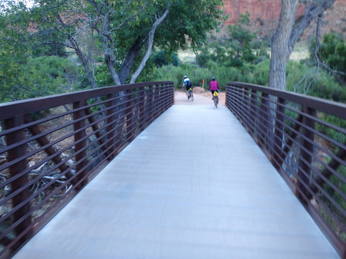 Crossing the Virgin River.