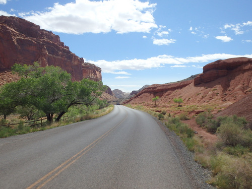 Ride through Fruita, Utah.