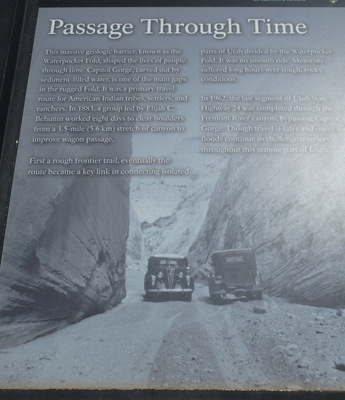 Capitol Reef NP Info Kiosk.