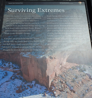 Capitol Reef NP Info Kiosk.