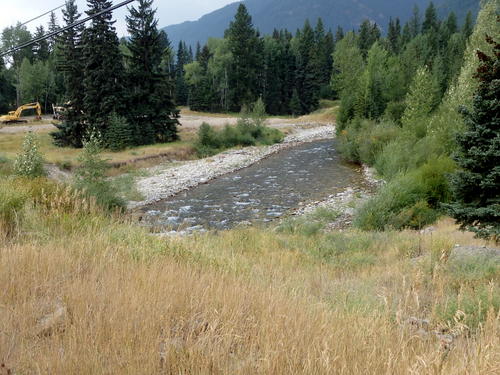 GDMBR: Looking at the Elk River just before crossing.