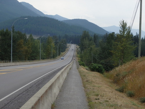 GDMBR: About a mile of private cycling path.