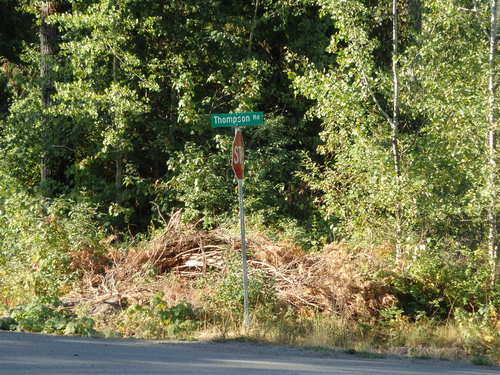 GDMBR: Thompson Road is where the road changes to gravel.