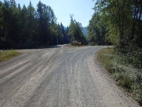 GDMBR: We will turn right for the Lodgepole River Road along the Elk River.