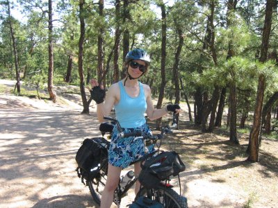 Terry in the Fox Run forest area.