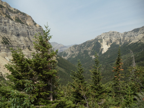 Hiking up the Crypt Trail.