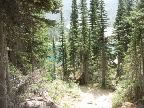 First view of Crypt Lake.