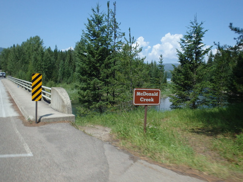 Crossing McDonald Creek.