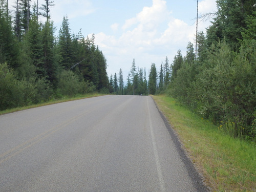 Northbound on Camas Road, Glacier NP.